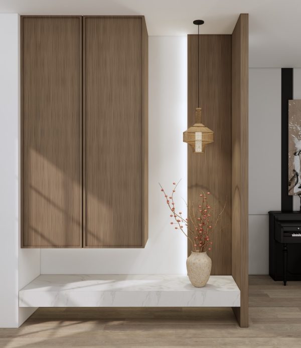 Foyer Cabinet: Elegant Wood Retreat
