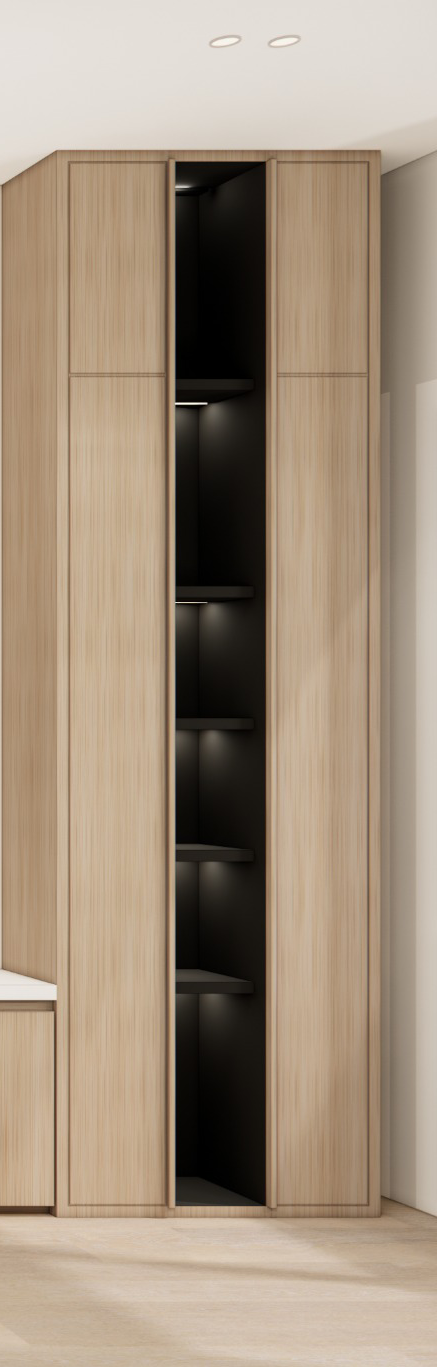 Storage Cabinet: Simple Warm Japandi Storage Cabinet